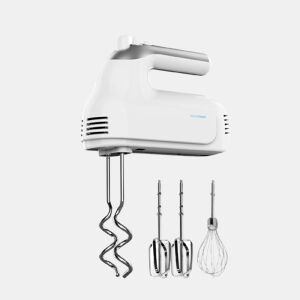 Cecotec Batedeira de varas com 500 W, 5 níveis de velocidade mais função Turbo e três acessório de aço inoxidável.