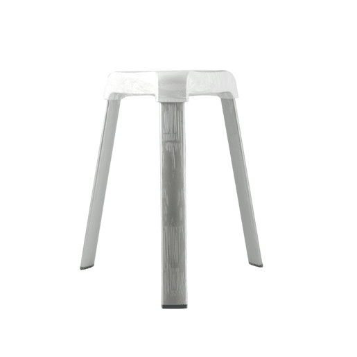 Pés de banquinhos brancos Alu anti-PERAPante: Branco. Dimensões: 30 x 20 x 15 centímetros
