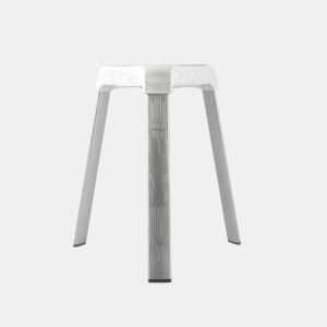 Pés de banquinhos brancos Alu anti-PERAPante: Branco. Dimensões: 30 x 20 x 15 centímetros