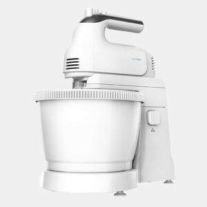 Cecotec Batedeira de varas com tigela auto giratória de aço inoxidável, 500 W, 5 níveis de velocidade mais função Turbo e três acessório de aço inoxidável.