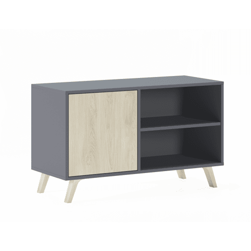 Mesa de TV Wind 100 Cinzento antracite - Puccini 95 x 56,9 x 39,6 cm