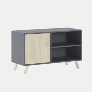 Mesa de TV Wind 100 Cinzento antracite - Puccini 95 x 56,9 x 39,6 cm