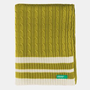 Manta 140x190cm 200gsm 100% de algodão amarelo arco -íris