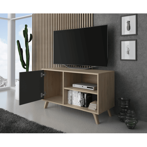 Mesa de TV Wind 100 Puccini - Cinzento antracite 95 x 56,9 x 39,6 cm Mesa de TV Wind 100 Puccini - Cinzento antracite 95 x 56,9 x 39,6 cm
