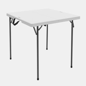Mesa cuadrada plegable blanco 94x94x74 cm LIFETIME