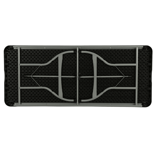 Mesa rectangular patas plegables negro LIFETIME 182 x 76 x 73,5 cm
