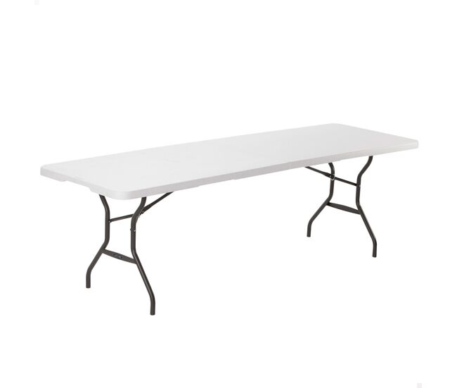 Mesa rectangular plegable blanco lifetime 245x76x74 cm