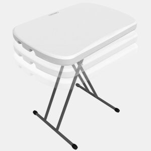 Mesa auxiliar plegable ajustable en altura LIFETIME 66 x 46 x 61-71 cm