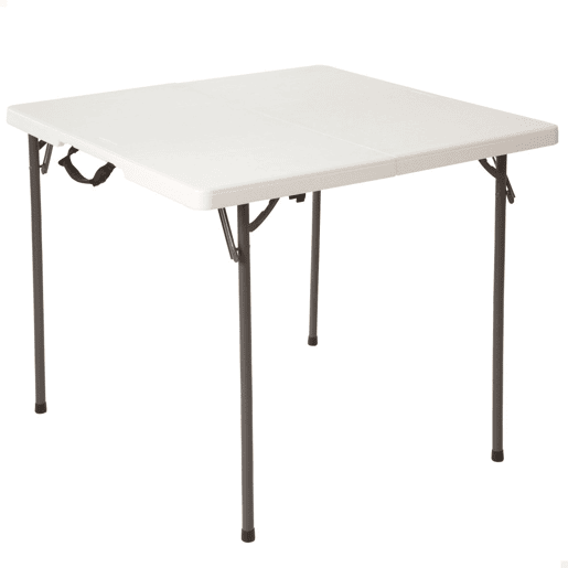 Mesa cuadrada plegable blanco LIFETIME 86x86x73,5 cm Mesa cuadrada plegable blanco LIFETIME 86x86x73,5 cm