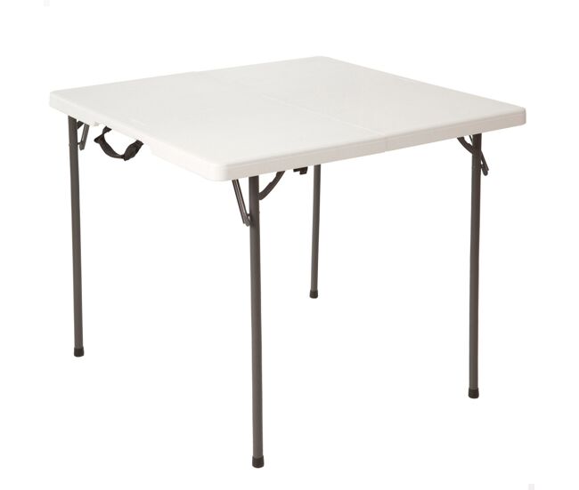 Mesa cuadrada plegable blanco lifetime 94x94x74 cm