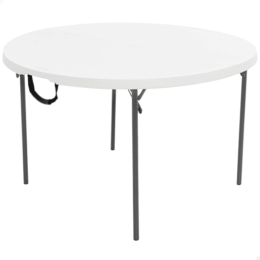 Mesa redonda plegable LIFETIME Ø122 x 74 cm