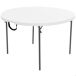 Mesa redonda plegable LIFETIME Ø122 x 74 cm Mesa redonda plegable LIFETIME Ø122 x 74 cm Blanco