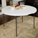 Mesa redonda plegable LIFETIME Ø122 x 74 cm Mesa redonda plegable LIFETIME Ø122 x 74 cm Blanco