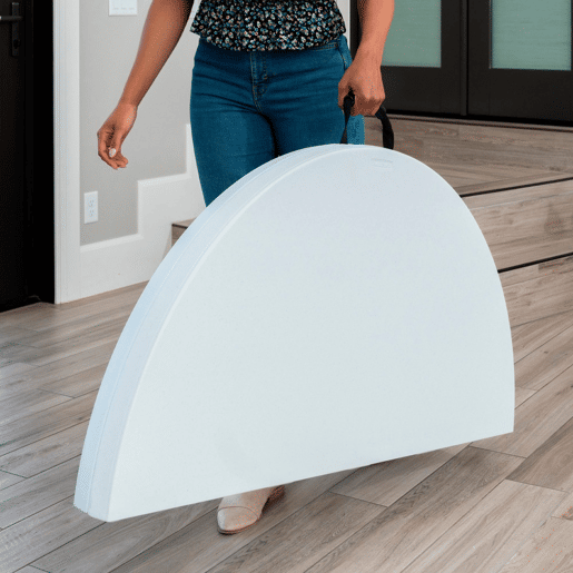 Mesa redonda plegable LIFETIME Ø122 x 74 cm