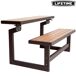Banco convertible en mesa color madera LIFETIME Banco convertible en mesa color madera LIFETIME Marrón