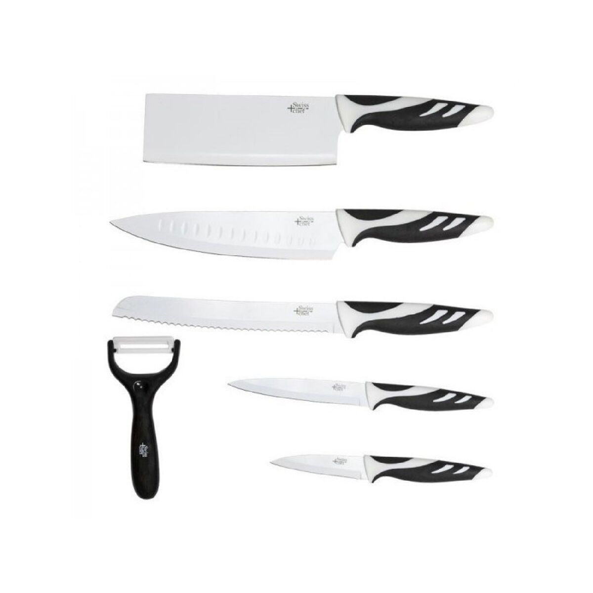 Cuchillos Swiss Chef Blancos Cecotec