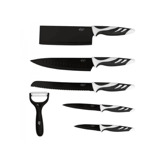 Facas Conjunto 6 facas swiss preto Cecotec Facas Conjunto 6 facas swiss preto Cecotec