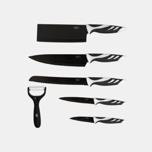 Facas Conjunto 6 facas swiss preto Cecotec