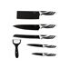 Utensilios de cocina Set 6 cuchillos Swiss Negro Utensilios de cocina Set 6 cuchillos Swiss Negro Negro