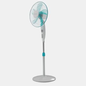 Cecotec Ventoinha de pé de 16u2019u2019 com 50 W e temporizador, 4 velocidades, oscilação, silenciosa, altura ajustável, 5 pás e máxima segurança.