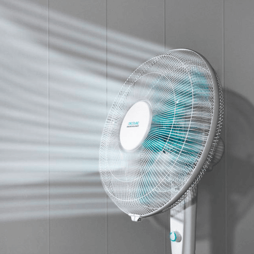 Cecotec Ventoinha de pé de 16u2019u2019 com 50 W e temporizador, 4 velocidades, oscilação, silenciosa, altura ajustável, 5 pás e máxima segurança.
