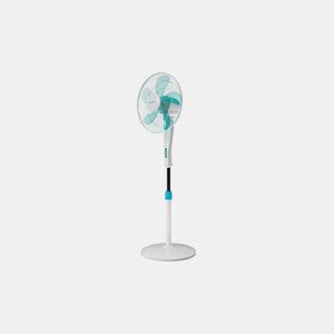 Cecotec Ventoinha de pé de 16u2019u2019 com 50 W e temporizador, 3 velocidades, 3 modos, oscilação, silenciosa, altura ajustável, 5 pás e máxima segurança.