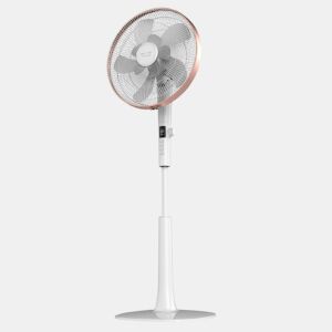 Cecotec Ventoinha de pé de 16u2019u2019 com 28 W e motor DC, 24 velocidades, 3 modos, oscilação, silenciosa, altura ajustável, 10 pás e máxima segurança.