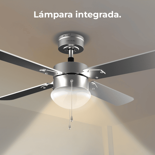 Cecotec Ventoinha de teto de 42u2019u2019, de 4 pás reversíveis, 50 W, candeeiro e função verãoinverno. Cecotec Ventoinha de teto de 42u2019u2019, de 4 pás reversíveis, 50 W, candeeiro e função verãoinverno.