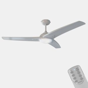 Cecotec Ventoinha de teto de 52u2019u2019 com 3 pás, 60 W, candeeiro LED e função verãoinverno.