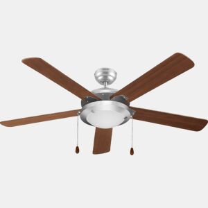 Cecotec Ventoinha de teto de 52u2019u2019 com 5 pás, 60 W, candeeiro LED e função verãoinverno.