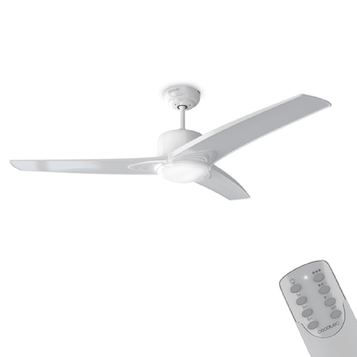 Cecotec Ventoinha de teto de 52u2019u2019 com 3 pás, 60 W, candeeiro LED e função verãoinverno. Cecotec Ventoinha de teto de 52u2019u2019 com 3 pás, 60 W, candeeiro LED e função verãoinverno.