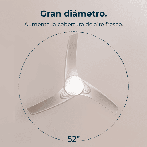 Cecotec Ventoinha de teto de 52u2019u2019 com 3 pás, 60 W, candeeiro LED e função verãoinverno. Cecotec Ventoinha de teto de 52u2019u2019 com 3 pás, 60 W, candeeiro LED e função verãoinverno.
