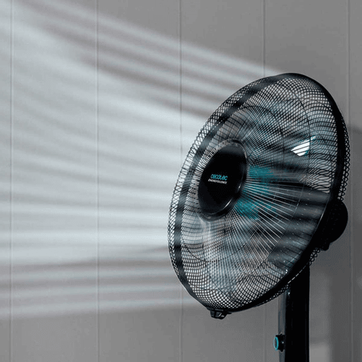 Cecotec Ventoinha de pé de 16u2019u2019 com 50 W e temporizador, 4 velocidades, oscilação, silenciosa, altura ajustável, 5 pás e máxima segurança.