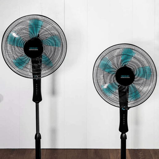 Cecotec Ventoinha de pé de 16u2019u2019 com 50 W e temporizador, 4 velocidades, oscilação, silenciosa, altura ajustável, 5 pás e máxima segurança.