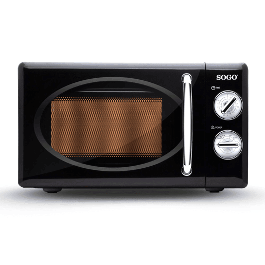 FORNO MICROONDAS SEM GRELHADOR RETRO - 20L - 700W - PRETO