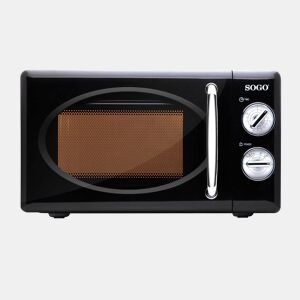 FORNO MICROONDAS SEM GRELHADOR RETRO - 20L - 700W - PRETO