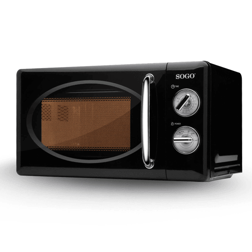 FORNO MICROONDAS SEM GRELHADOR RETRO - 20L - 700W - PRETO
