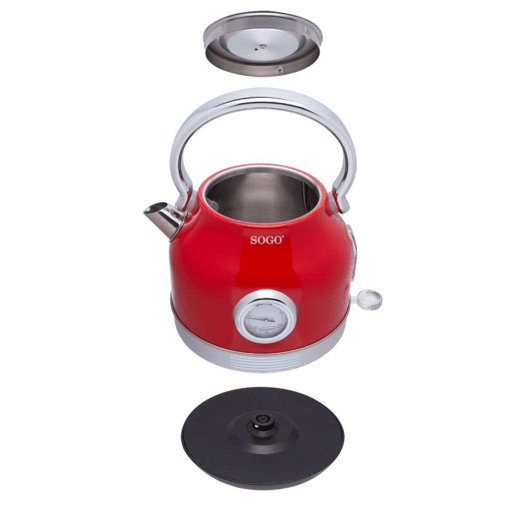 CHALEIRA 1,8L RETRO RED-2200W CHALEIRA 1,8L RETRO RED-2200W