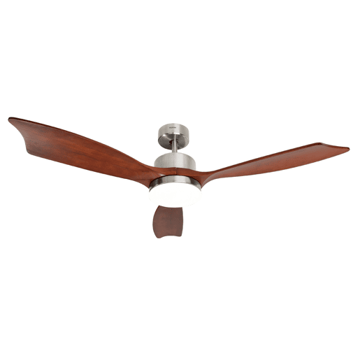 VENTOINHA DE TECTO 54 137CM COM LUZ LED ,3 PÁS MADEIRA .3 VELOCIDADES .55W,TEMP 8H ,REVERSÍVEL -MOTOR DC COBRE.MANDO