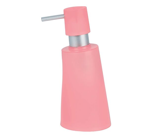 Dispensador de jabón spirella colección move color rosa efecto helado