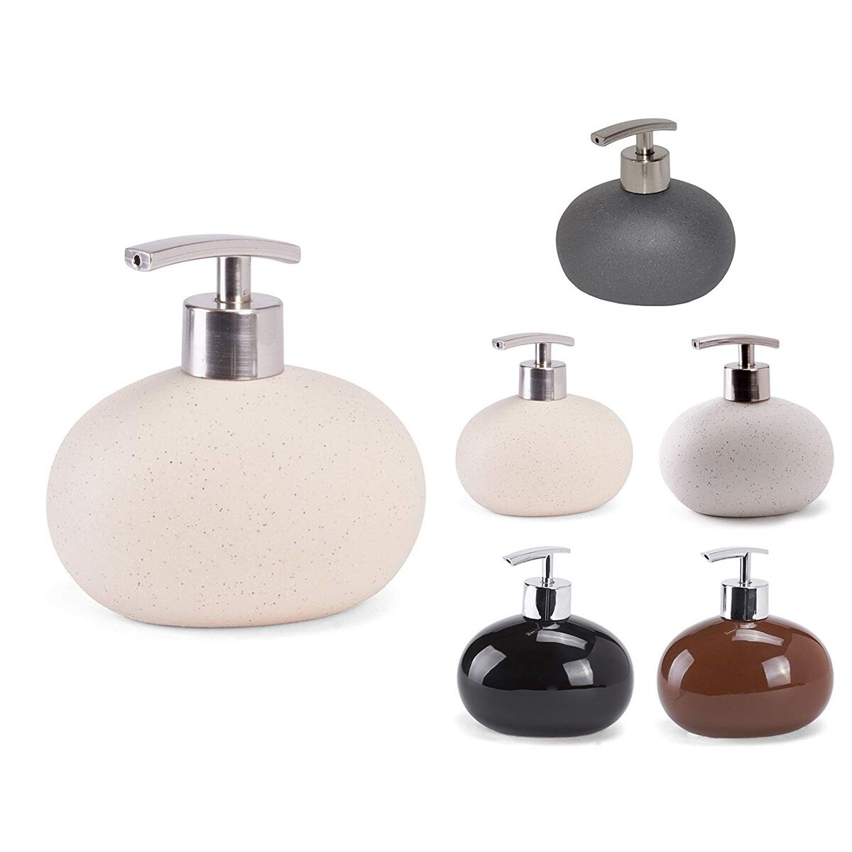 Distribuidor De Jabón Ceramica Piedra "Manali"