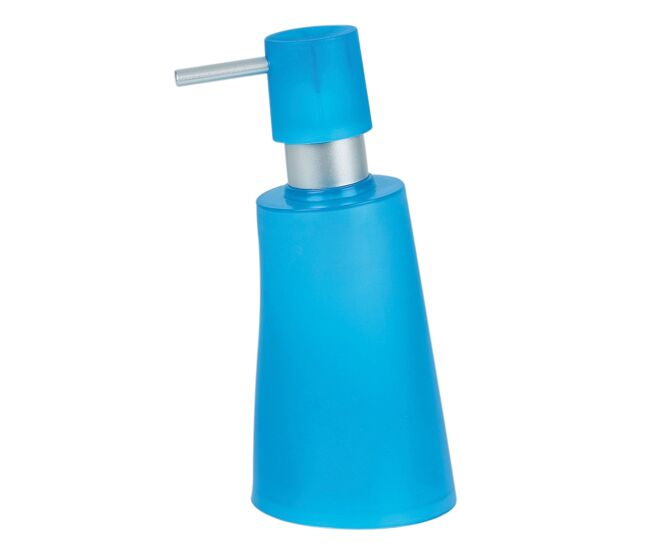 Dispensador de jabón spirella colección move color azul efecto helado