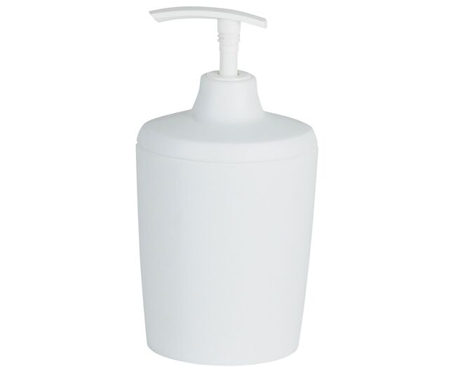 Dispensador de jabón spirella colección lemon opaque color blanco