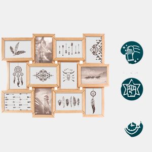 Quadro para 12 imagens naturais