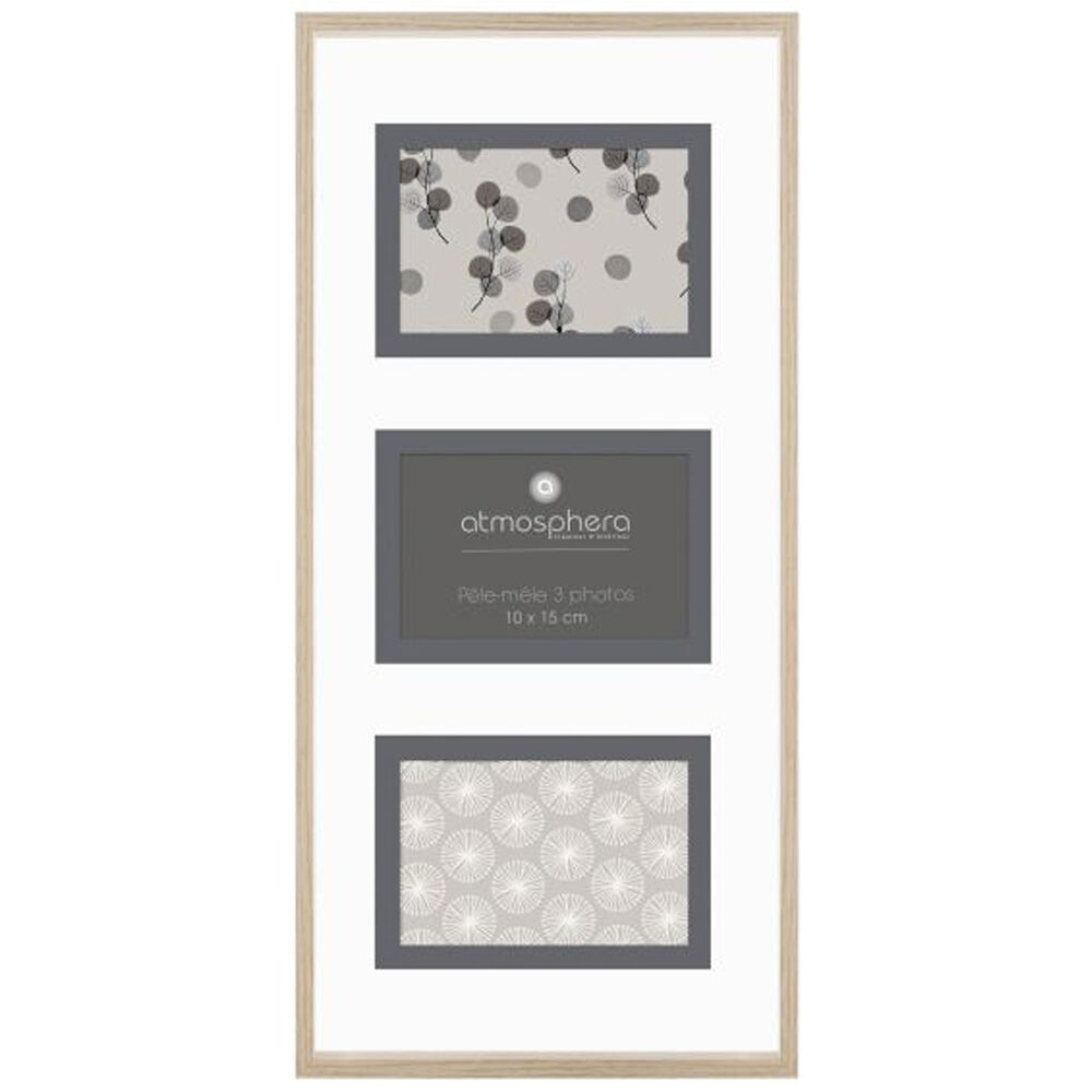 Marco Decorativo De Pared Para 3 Fotos