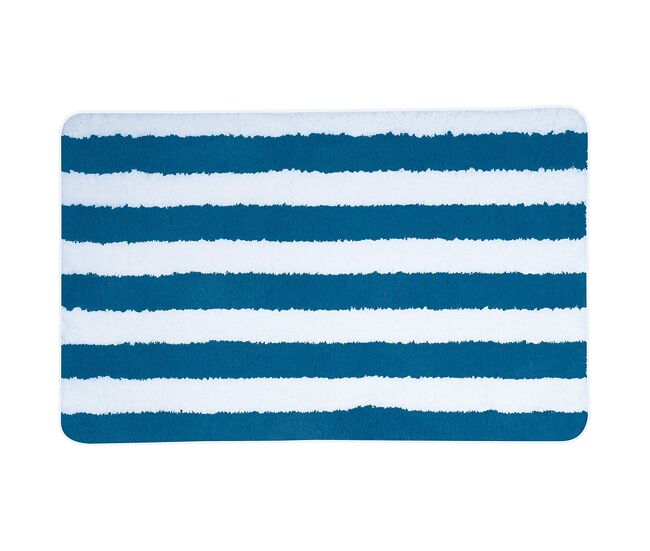 Alfombra de baño microfibra 50 x 80 cm deauville azul