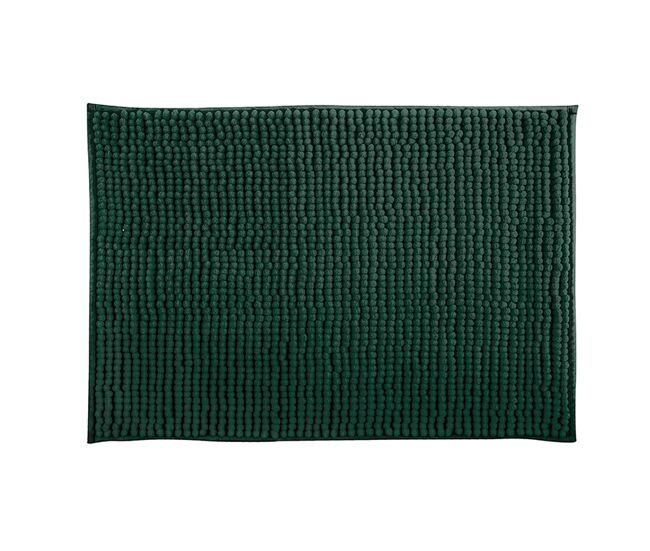 Alfombra de baño msv "oruga" antideslizante de microfibra en color verde 60 x 90 cm