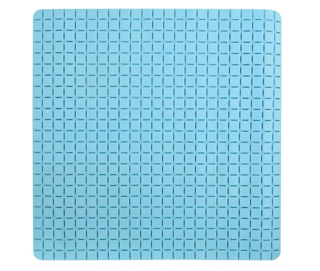 Alfombra de baño quadro premium, color azul claro (54 x 54 cm) - msv.