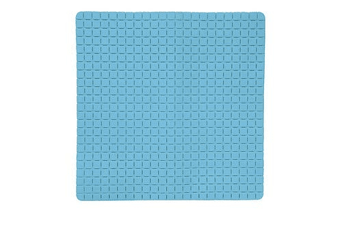 Quadro Premium banheiro tapete, cor azul claro (54 x 54 cm) - MSV.