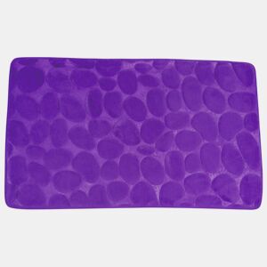 Carpete de banheiro de espuma MSV com Efeito Violet Stones 50 x 80 cm